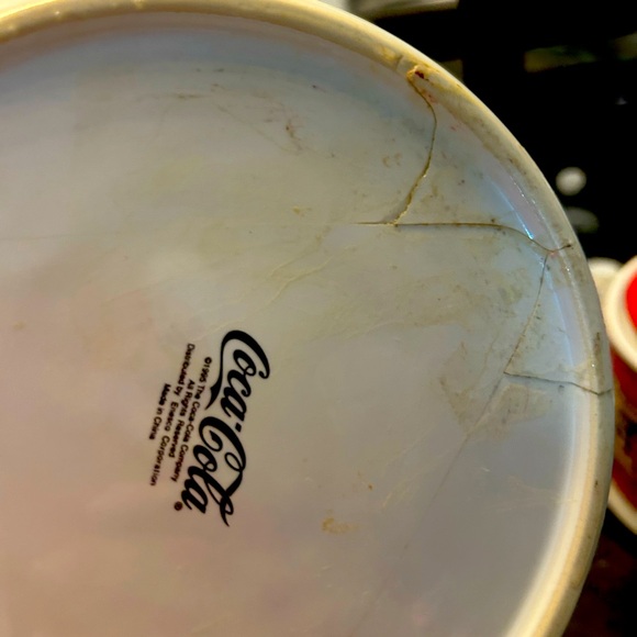 VINTAGE SET 1995 - 3 COCA COLA KITCHEN CANISTERS RACE CAR LOGO - Picture 13 of 14